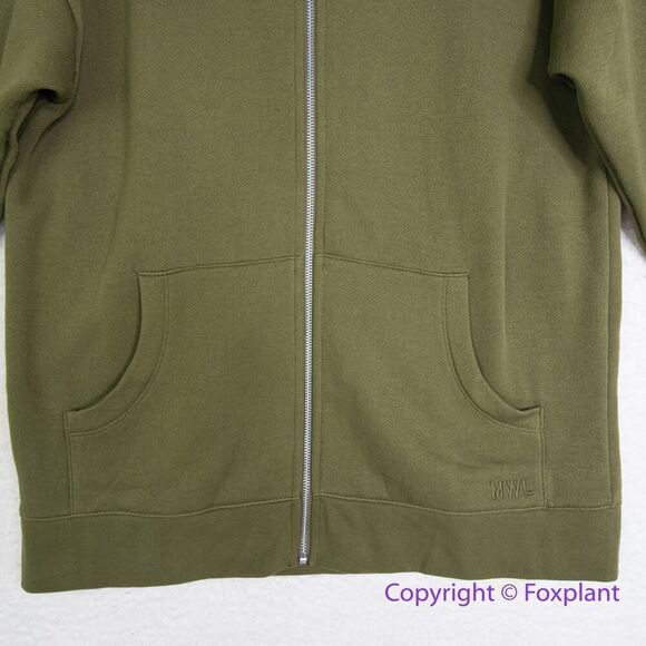 New! Madewell MWL Betterterry Full-Zip Long‎ Hoodie Sweatshirt, size S - Picture 7 of 16
